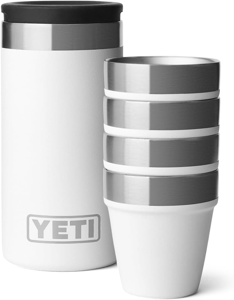 YETI Rambler Shot Glasses with Carrying Case, White, ONE - Image 4
