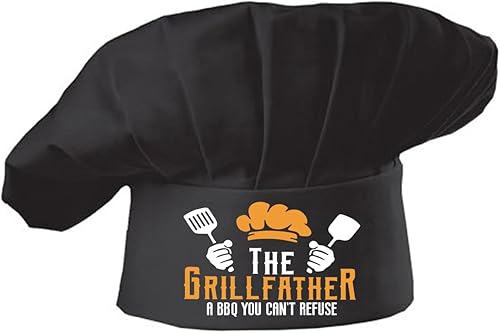 Miniatura 9 de Hyzrz Divertido sombrero de chef - My Kitchen My Rules - Regalos para el día del padre, día de la madre, cumpleaños, ajustable, parrilla de cocina,