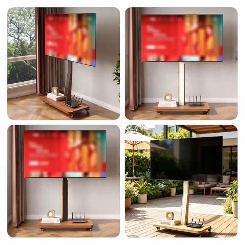 Soporte móvil para TV de 32-75 pulgadas con ruedas miniatura 7