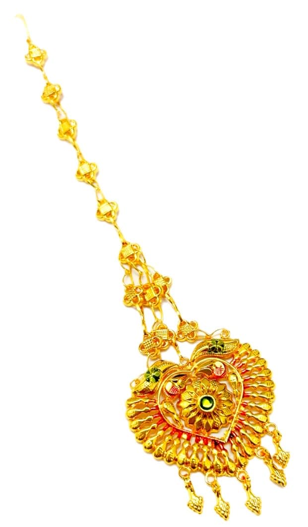 SMARNN Gold Plated Maang tikka Matha Patti Jhoomar Passa For Women (Style 1) (B0C9JRV3WZ) Amazon Price History, Amazon Price Tracker
