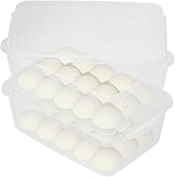 Vista 7 de Vababa Paquete de 2 cajas a prueba de masa de pizza de 16 L con tapa, recipiente transparente para almacenamiento de pizza de alimentos