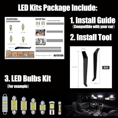 Kit de luces LED interiores para Ford Excursion 2000-2005 miniatura 3