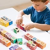 alfabetu, kolorowe i cyfrowe zabawki edukacyjne, w kształcie słów klocki zabawki, dla małych chłopców, dziewcząt, przedszkola, przedszkole, sala lekcyjna