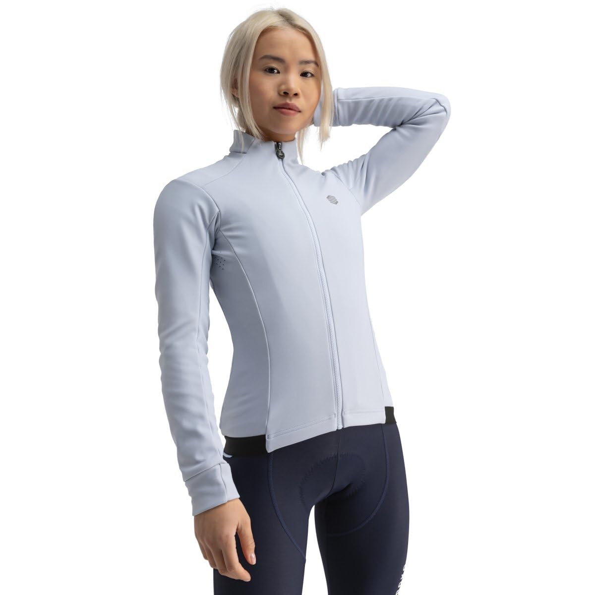 SIROKO Chaqueta Ciclismo Softshell J1 Mujer Aislamiento Térmico con tejido Micropolar