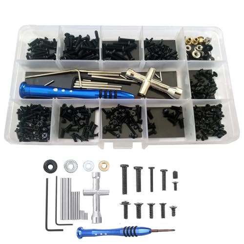 RC Screws Assortment Kit with Box Repair Tool Set Hardware Fixings for Wltoys 144001 1/14 RC Car - Image 2