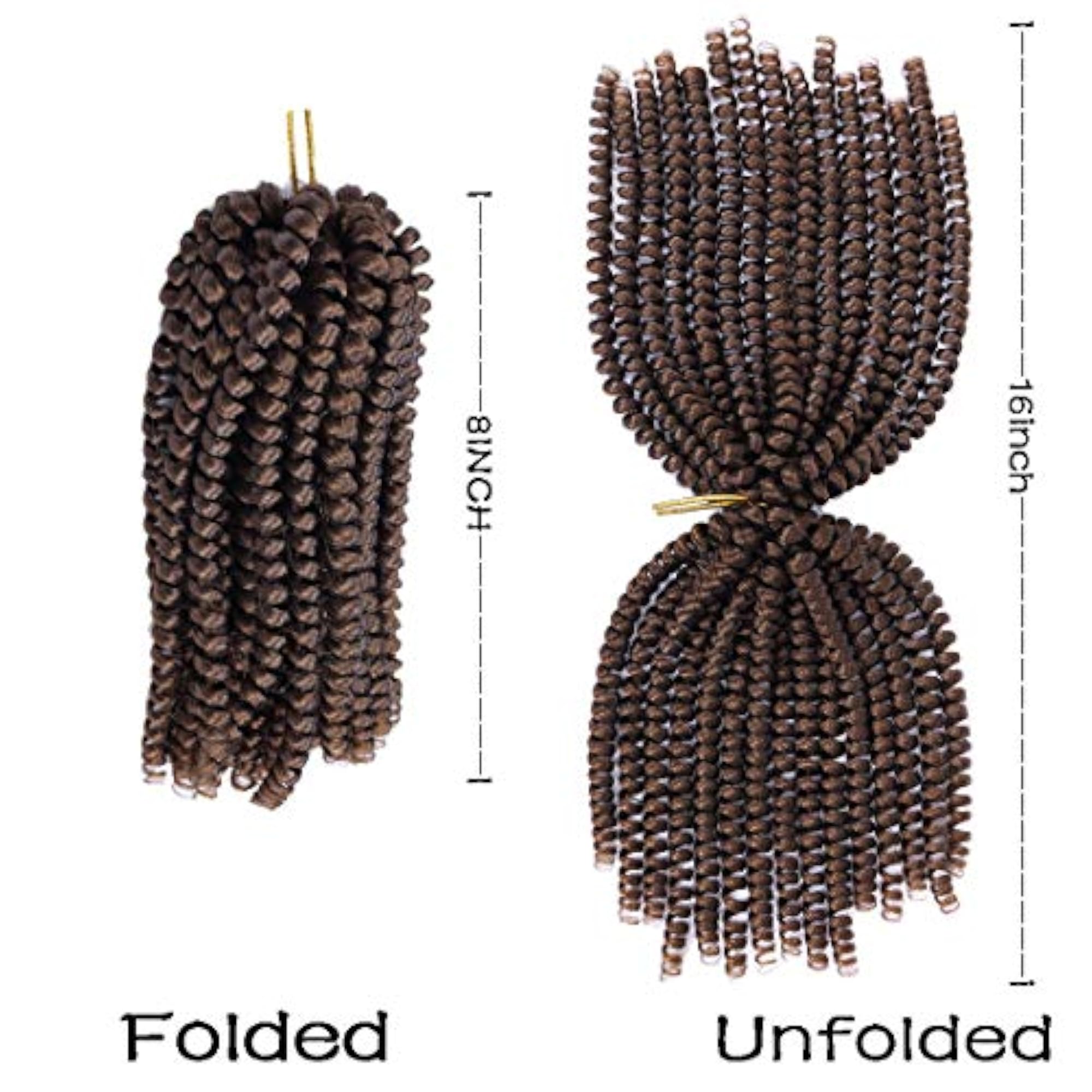 2 Pack Spring Twist Braiding Hair for Faux Locs