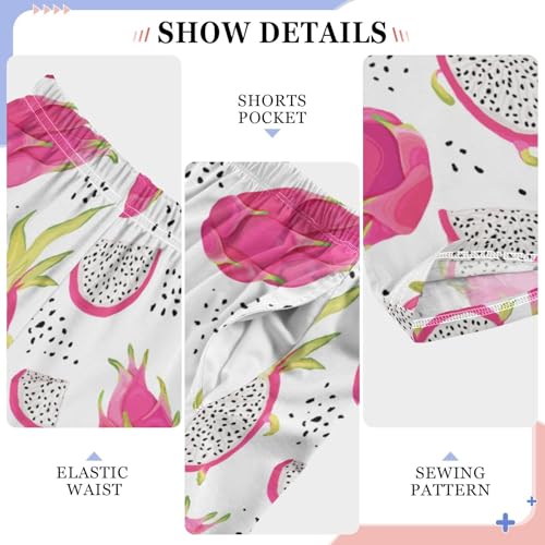 Summer Pitaya Boys Long Pants Soft Trousers Elastic Waist Kids Lounge Bottoms with Pockets S-XL4