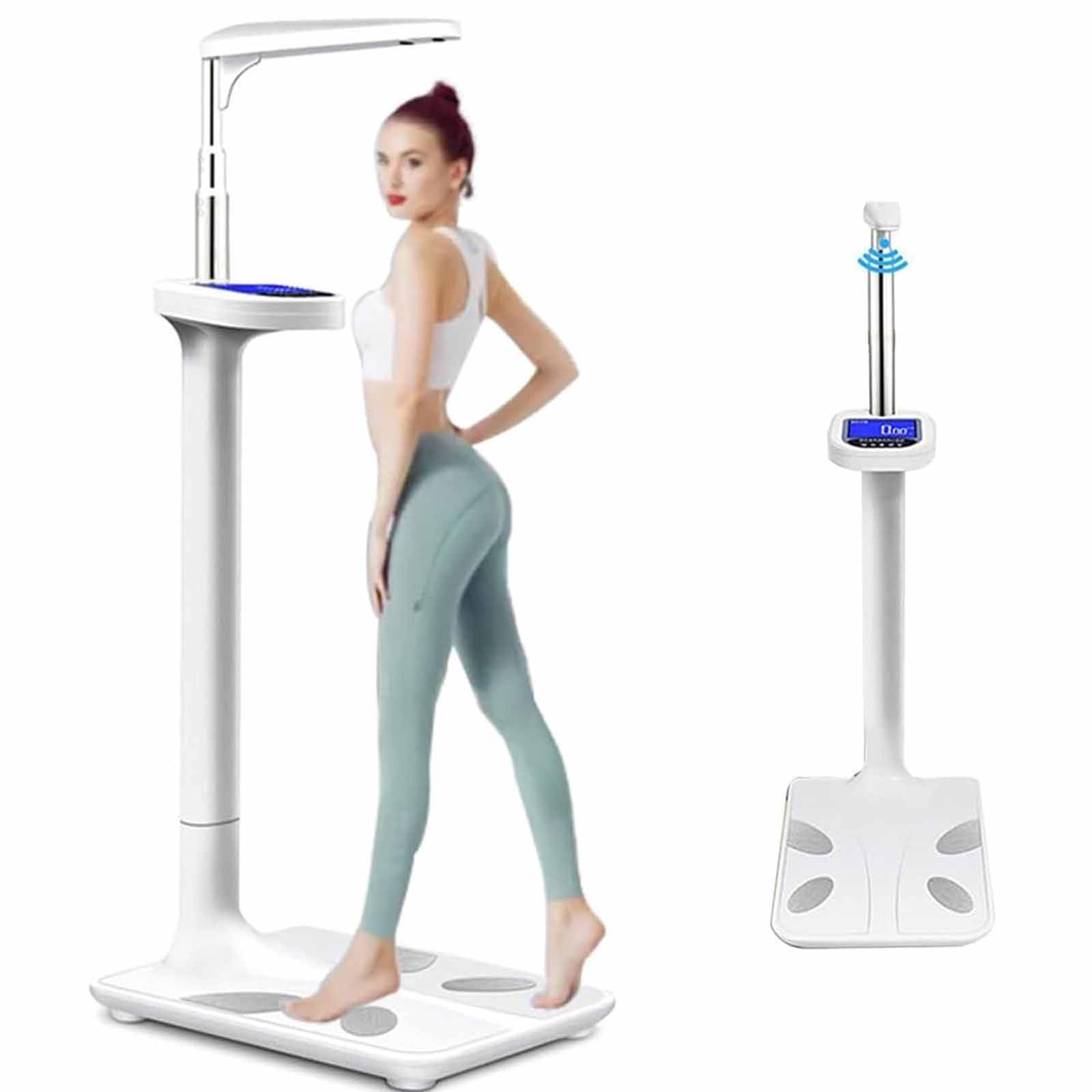 Báscula Peso Corporal Médicos,Analizador De Grasa Corporal Y Altura,Con Pantalla LED, Para Medir Peso, Altura, Obesidad E Imc(200kg/440lb)