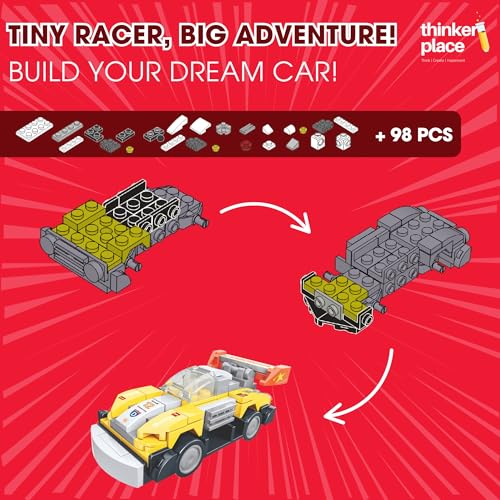 Image of 8-in-1 Super Racing Car Pioneer (99 Pieces) | Learn About Speed | Building Block Set for Kids Age 6+ | STEM Educational Toy | Build, Collect & Create Mega Robot | Science & Learning Toy
