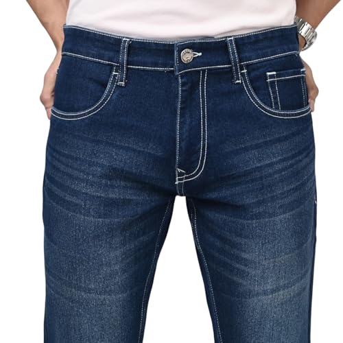 Image of WROGN Men's Slim Fit Jeans | Cotton Stretch | Mid Rise | Casual Denim