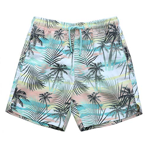 Ingear Little Boys Quick Dry Beach Board Shorts Kids Swim Trunk Swimsuit Beach Shorts Swim Trunk For Boys (Sunset Palms, 8/10)… #TOP22