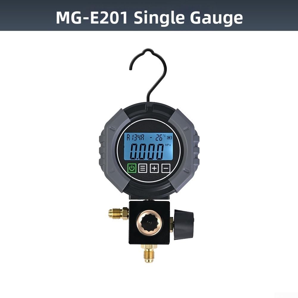 Manometro digitale del condizionatore d'aria per vuoto di carico di HVAC e diagnosi 0-6000 gamma KPa con risoluzione 1 KPa e TFT LCD (MG-201 singolo metro)