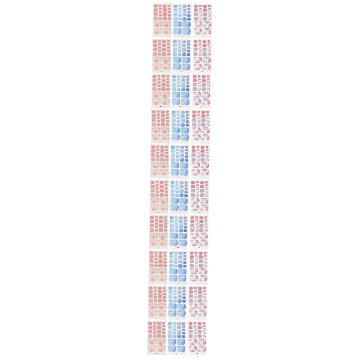 Healeved 30fogli Adesivi Per Unghie Dei Piedi Impermeabili Decorativi Stickers Per Manicure Delle Donne e Ragazze Piccole Decorazioni Ciascuno