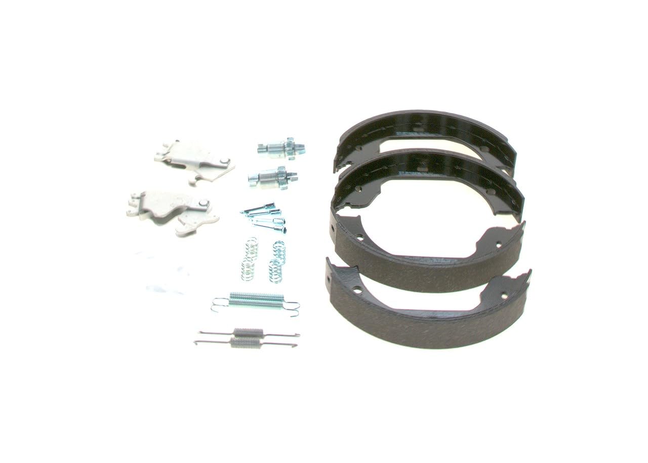 BOSCH Kit ganasce, Freno stazionamento 0204113805 Compatibile con: ALPINA B7, BMW 3 Cabriolet, 3 Coupe, 5, 5, 5 Gran Turismo, 5 Touring, 6, 6 Cabriolet, 7, 7, X3, X5, X5, X5, X6, X6, Z4 Coupe