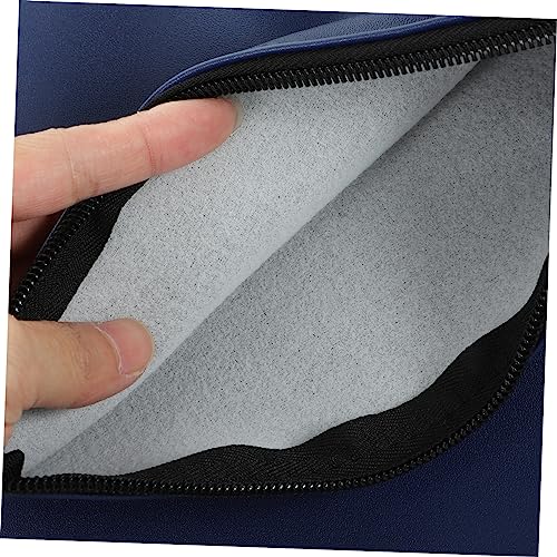 jojofuny 2Pcs Zippered Cash Bags PU Leather Money Pouches for Bills Coins Storage Portable Receipt Organizers Suitable for Home Travel3