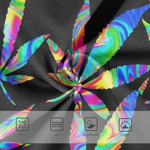 Joisal Girls Underwear Toddler 2t Cotton Little Girl Panties Designer Kids Undies Briefs Neon Leaves Black Colorful3