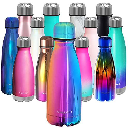 Image of CHILLOUT LIFE 12oz Kids Insulated Stainless Steel Water Bottle, Leak Proof