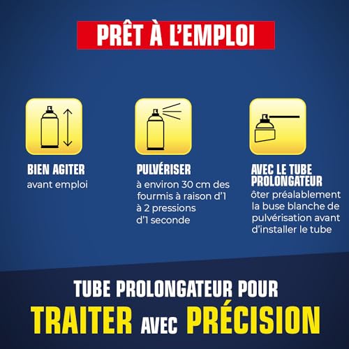 Aérosol anti-fourmis K.PRO 400ml action immédiate intérieur
