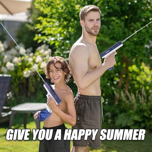 Image of Amitasha Automatic Water Gun Electric Water Pistol Toy for Kids Continuous Shooting Rechargeable Battery, Perfect for Holi Pichkari, Pool, Beach, Outdoor Water Summer Toy
