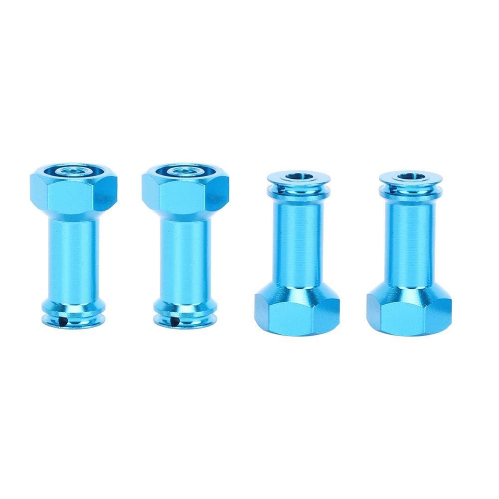 Wheel Hex Drive Hub Adaptor, 24mm Wheel Hex Hub Adapter Extension Conversion Compatible with Wltoys 1/14 144001 RC Car Upgraded Accessories(Blue) M3 144001 Wheel Extension