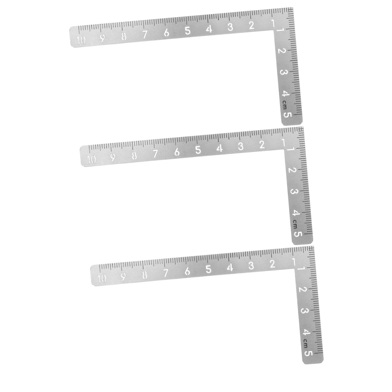 3stücke Edelstahl Geometrie Winkelmaß Mit Messfunktion Präzises Zeichnen Und Messen Für Architektur Holzarbeiten Und Technische Illustrationen Rutschfest Und Benutzerfreundlich