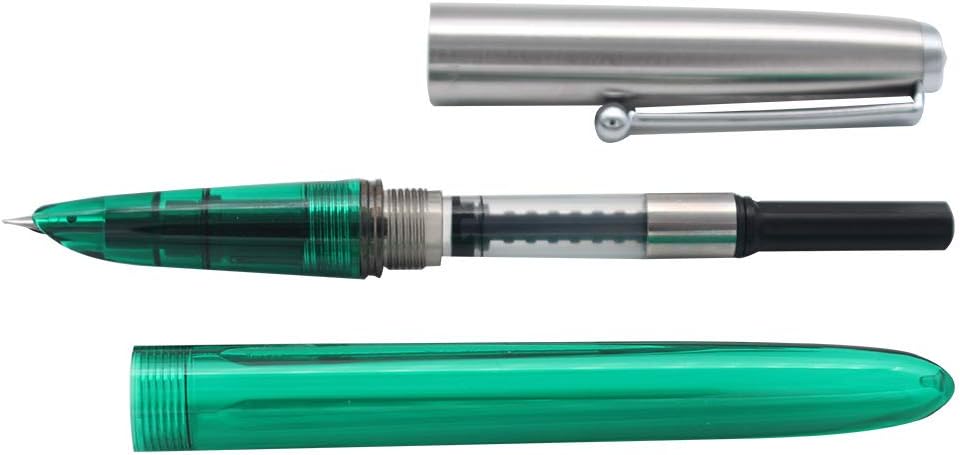 SIPLIV Set of 5 Jinhao 51A Stainless Steel Cap Transparent Pen Fountain Pen Set Stationery School Office Supplies Stationery Gift - Image 5