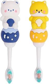 KmCho Tooth Barsh Bear for Toddlers | Soft Bristle Kids Toothbrush with Cute Animal Design | Gentle Oral Care for 3-6 Years Old Children | Bear Theme Tooth Barsh for Kids pack of - 2-picture-23