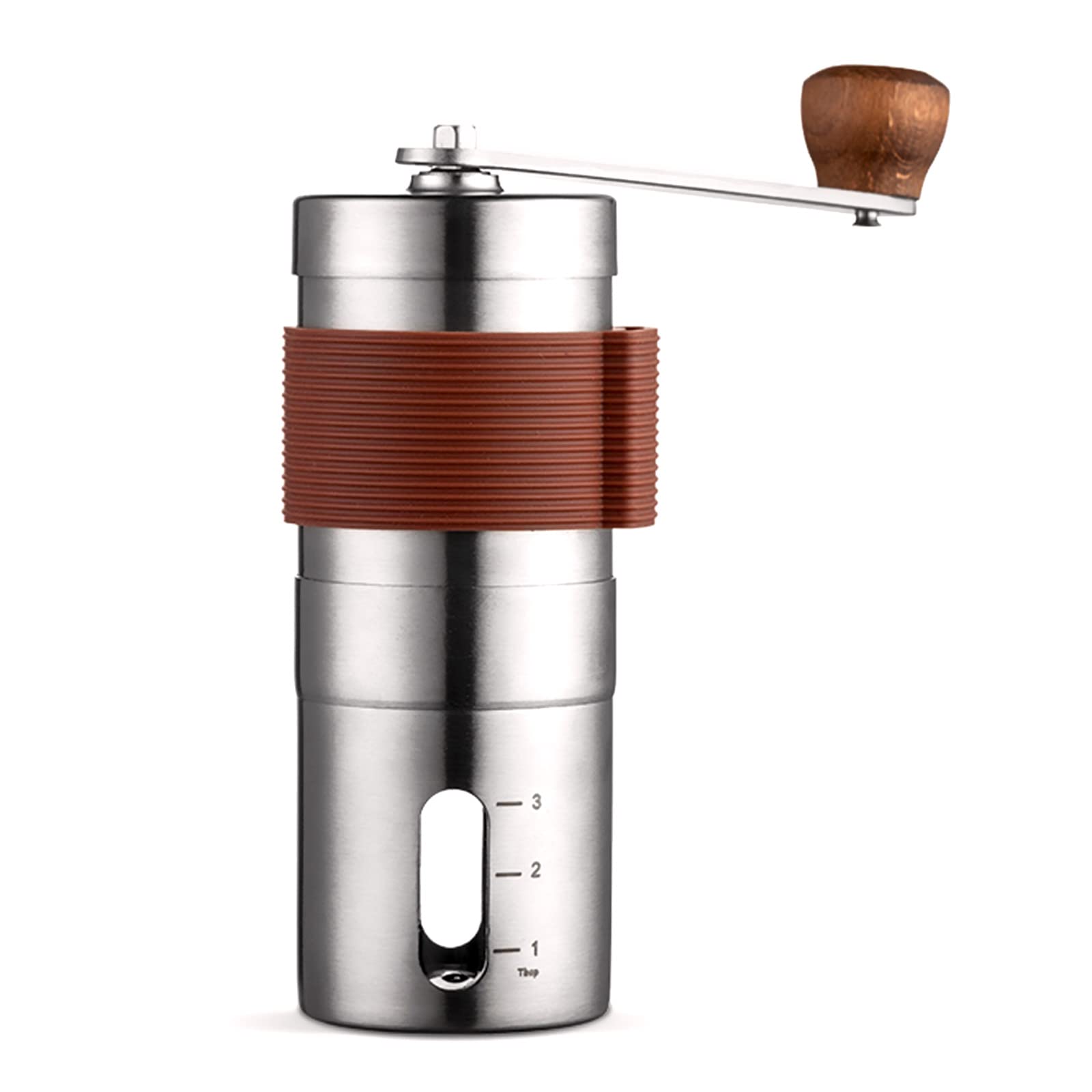 Mr WEIManual Coffee Grinder, Hand Coffee Grinder, Bean Grinder, Portable Mini Coffee Grinder with Adjustable Settings, Suitable Use for Home, Office and Travel.