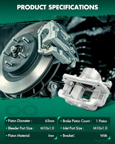 Image of SCITOO 19B6463 19B6462 Front Left & Right Disc Brake Calipers Assembly w /Bracket For Hyundai For Santa Fe 2010-2012,For Kia For Sorento 2011-2013