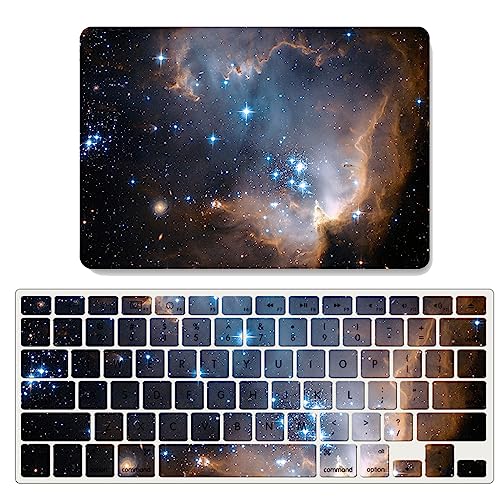Funda MacBook Air 11 A1370 A1465 JZ Nebula con protector de teclado gratis modelo C