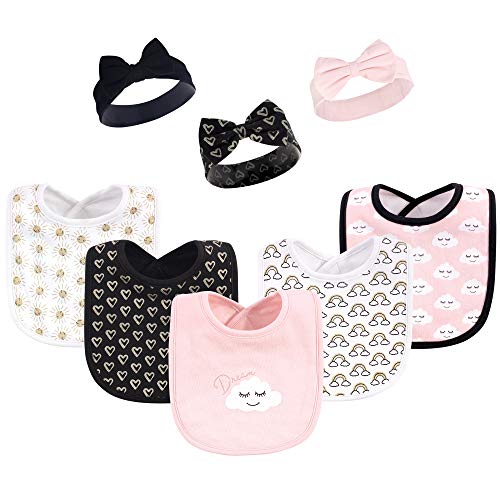 Image of Hudson Baby Unisex Baby Bandana Bibs and Headbands
