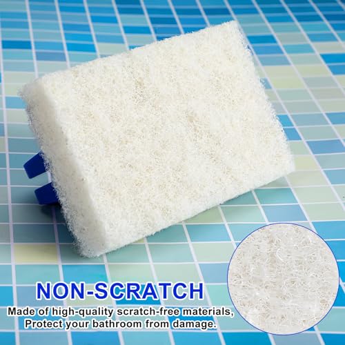 Image of Maxdot 18 Pcs Handled Bath Scrubber Sponge Scrub Pad with Handle Cleaning