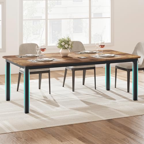 image for GAOMON 78 Inch Long Kitchen Table for 6-8, Dining Room Table for Kitch