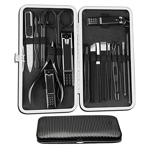 Pediküre Maniküre Set Nagelknipser Set Edelstahl Nagelset Nagelschneider Nagelpflege Kit Professionelles Pflegeset mit…