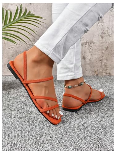 Image of GORGLITTER Women's Rhinestone Wedding Flat Sandals Sparkly Strappy Glitter Dressy Slip on Bling Bridal Prom Cute Slide Shoes