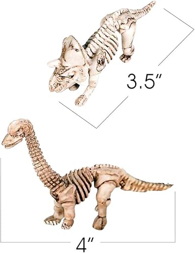 Miniatura 3 de ArtCreativity Fósiles de dinosaurios en bolsa de malla, juego de 12 mini fósiles de dinosaurios en varios diseños, divertido juego de dinosaurios