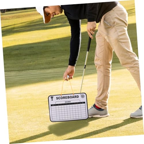 Pizarra portátil de golf BESPORTBLE blanca de cartón borrable miniatura 6