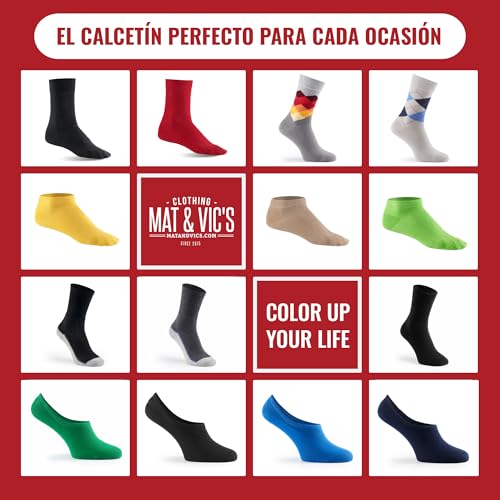 Mat & Vic’s 6 o 12 Pares Calcetines térmicos, calcetines trabajo hombre y calcetines hombre invierno – Reforzados, transpirables y cómodos – Algodón OEKO-TEX – Tallas 35-50 - imagen 7