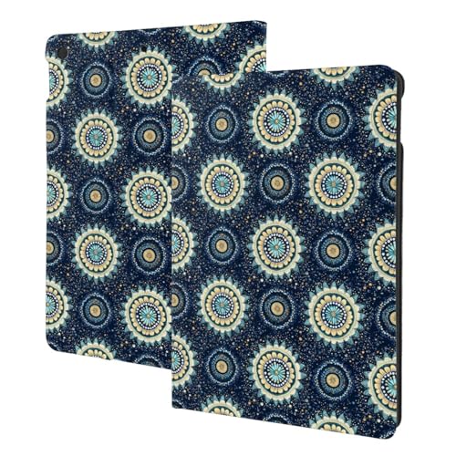 Étui à rabat pour iPad 10.2 idéal pour le bureau avec motif floral tendance