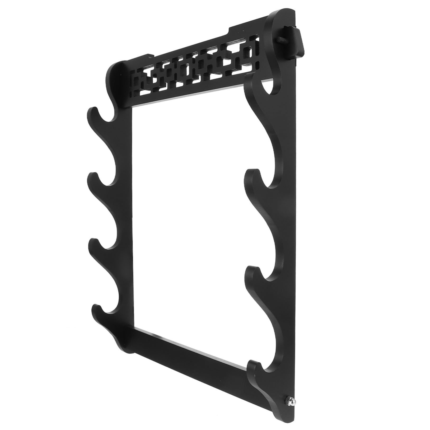 Présentoir sabre bois à 4 niveaux support mural de rangement pour collection
