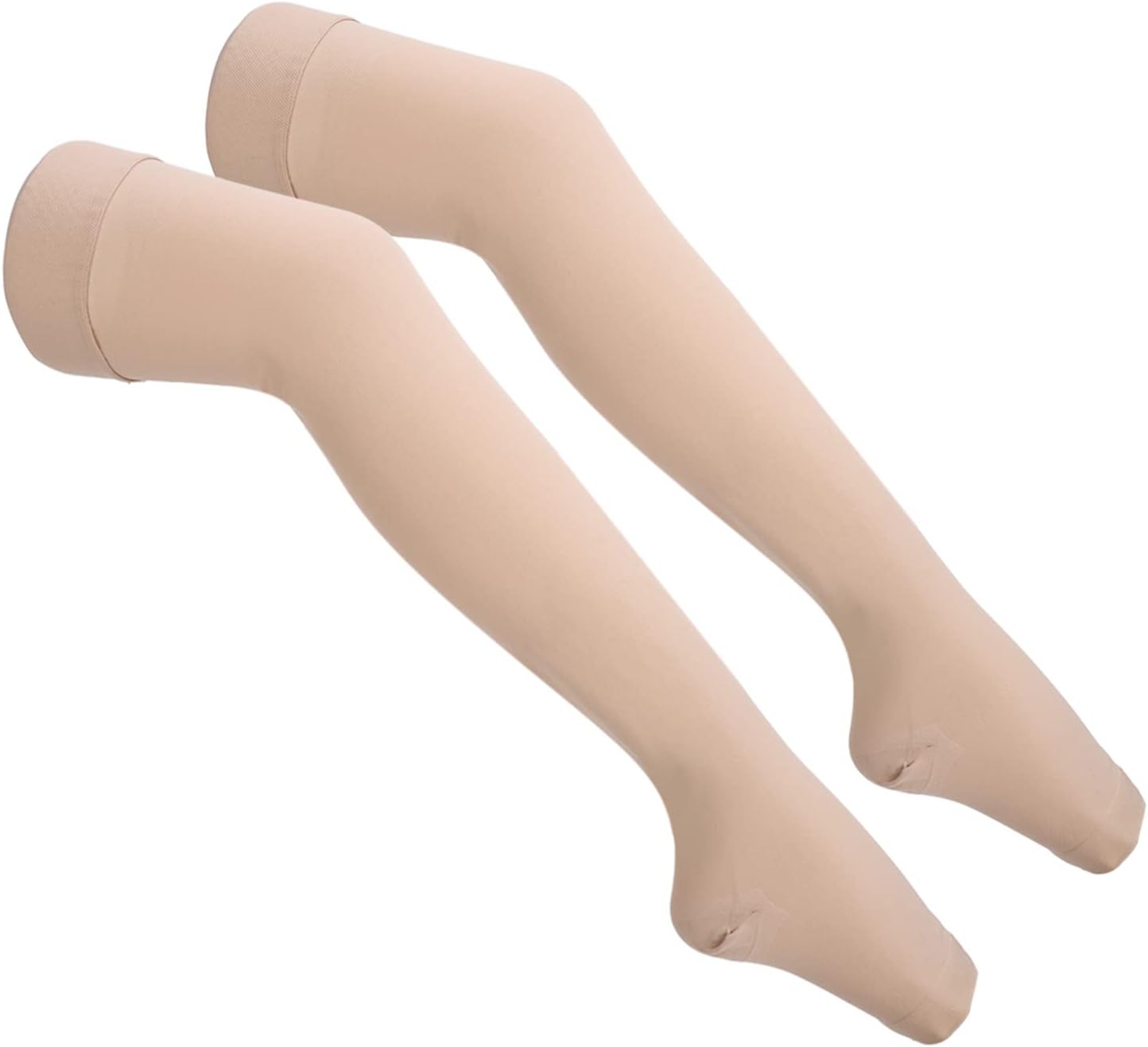 Open Toe Thigh Socks, Comfortable Durable Breathable Women Thigh Socks for Outside (XXL)