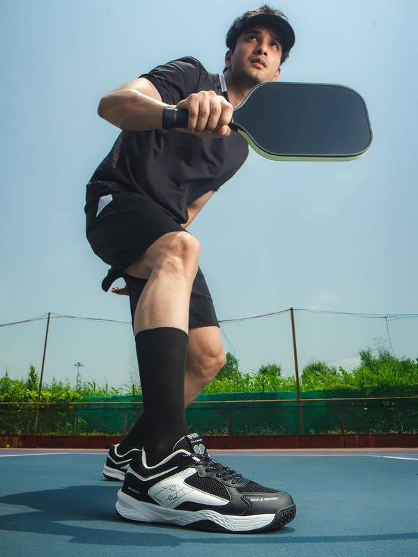 Image of Bacca Bucci Pickle Series Court Sneakers with Ortholite Eco Insoles Serve Style & Smash Comfort-India's First Co-Branded Pickleball Sneakers