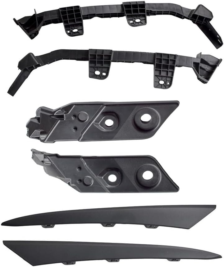 Grille/LED Fog Lamp/Headlight Trim/Bracket 17Pcs Set Fit for H0NDA Civic 2022-2023 Grille Fog Lights Bracket Kit