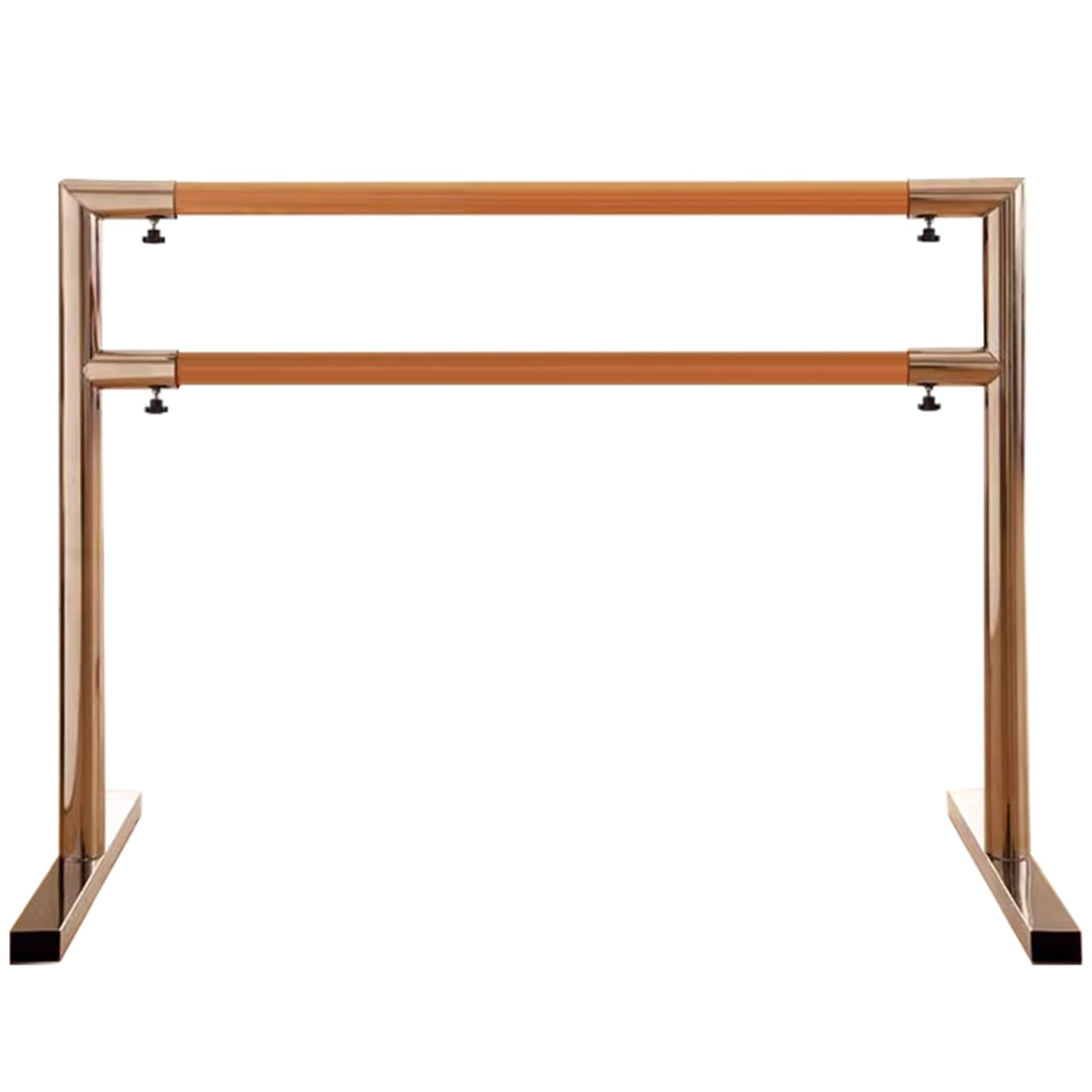 Barres de ballet portables double couche en métal avec hauteur ajustable de 31,5 à 41,3 cm