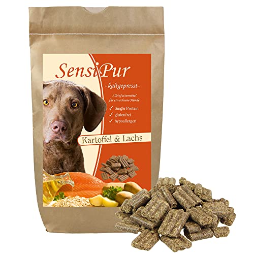SensiPur Hundefutter, Kartoffel & Lachs (Hypoallergen), 12 Kg