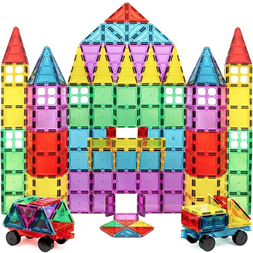 Magnet Build Deluxe 100 Piece Colorful Magnetic Tile Play Se...