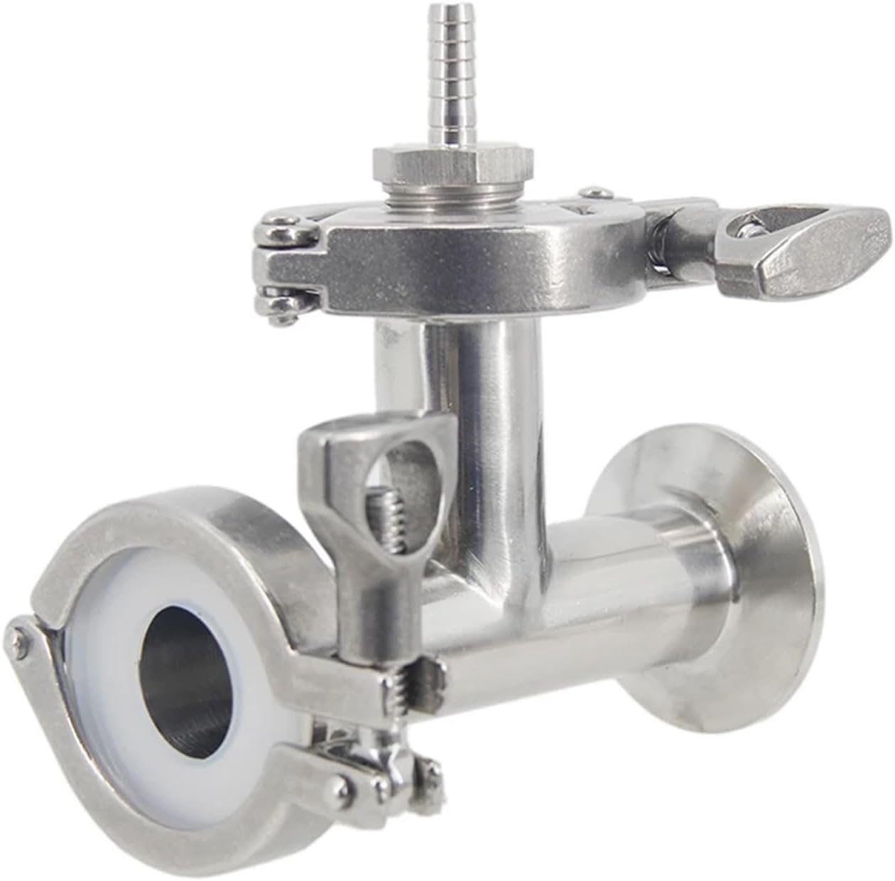 Brewing Equipment Inline Oxygenation/Aeration Assembly 1.5 Inch Tri Clamp 2.0 Micron Oxygenation Stone 1/4" Barb Homebrew Kegging Brewing Equipment
