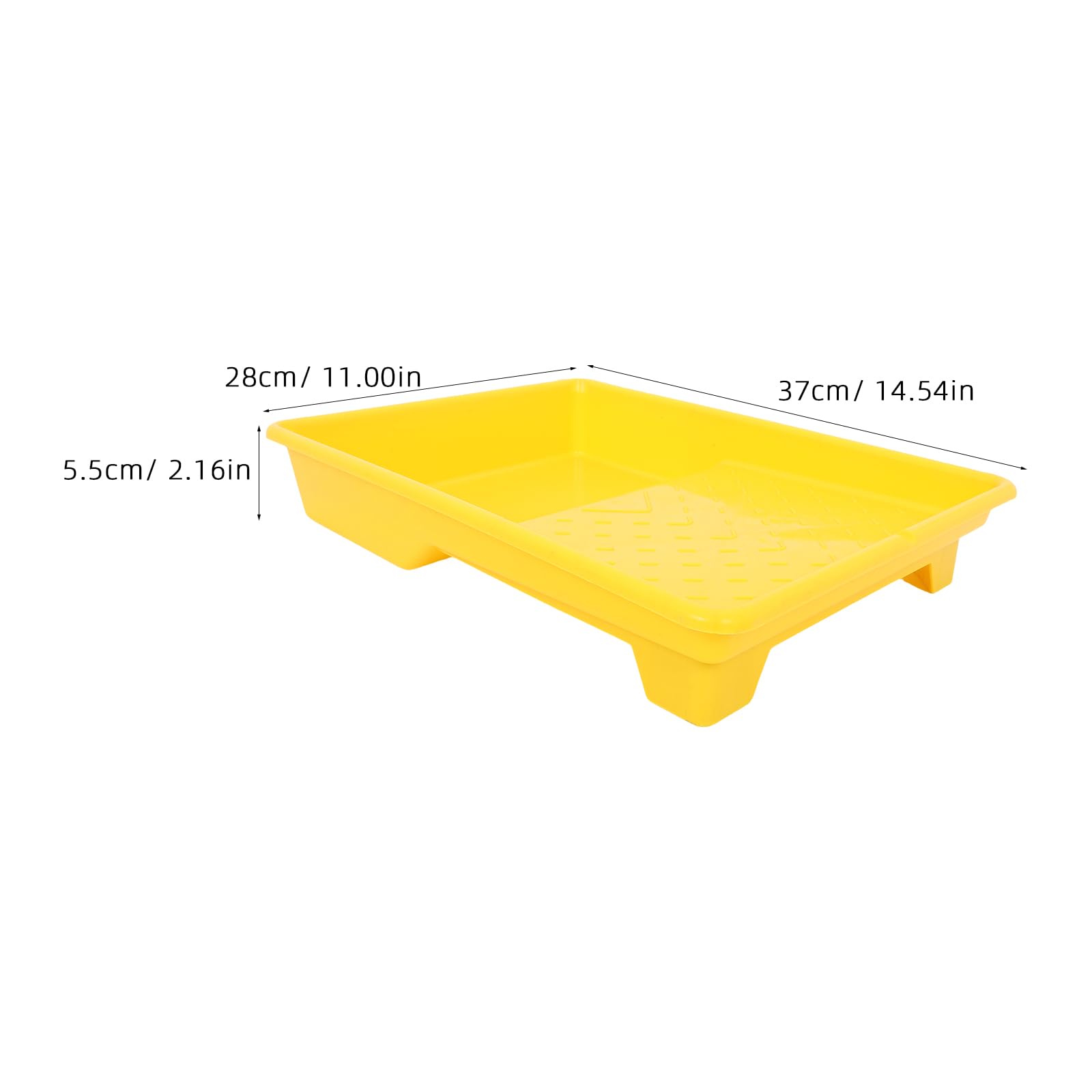 DOITOOL 5 plastikowych tacek na wałki malarskie: Wielokrotnego użytku tacka do farb – tacka do mieszania kolorów do projektów DIY, malowania ścian, artykułów do remontu domu, 14,5 x 11 x 2,2 cala