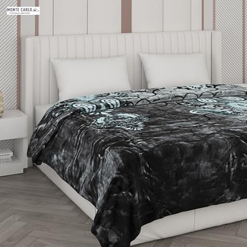 Image of Monte Carlo Double Bed Heavy Winter Blanket Moon Valley Plus 2 Ply Box Pack 870 GSM | 4.5 KG, (240x220 CM)