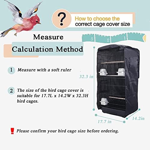 SYOOY Bird Cage Cover Good Night Birdcage Cover Universal Blackout Bird